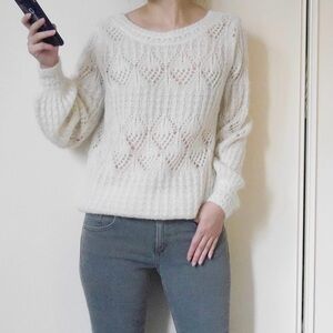 Sezane Cream Sweater